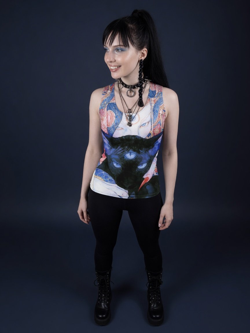 MAGIC CAT - LONG TANK TOP (W) product image (5)