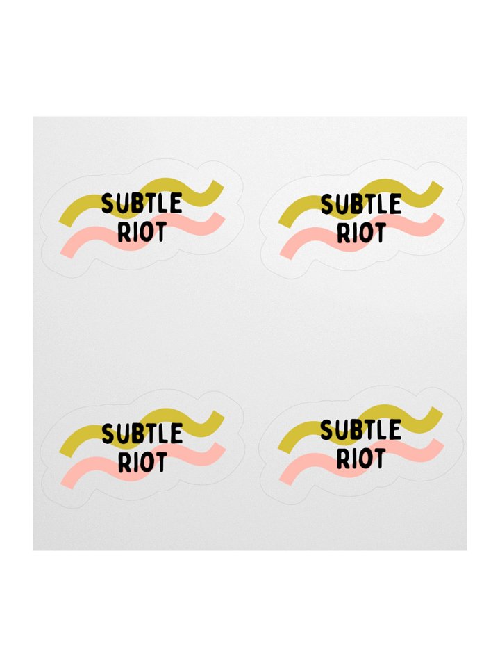 Subtle Riot Kiss Cut Sticker Set product image (1)
