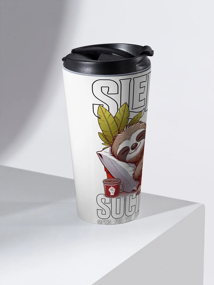 Pris- Sleepy Socialist Travel TRAVEL TUMBLER product image (2)