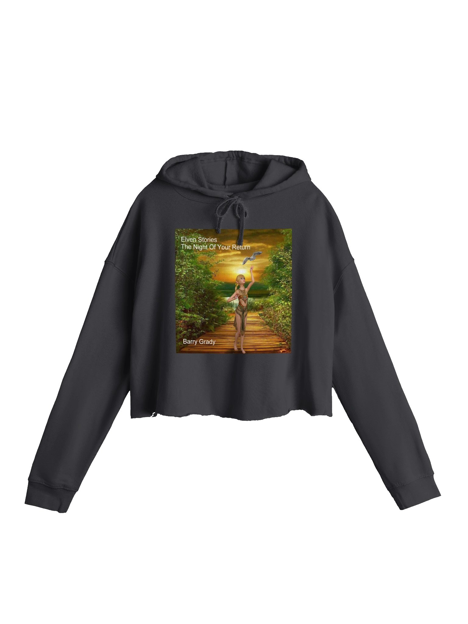 'Elven Stories - The Night Of Your Return' Women's Cropped Hoodie product image (3)