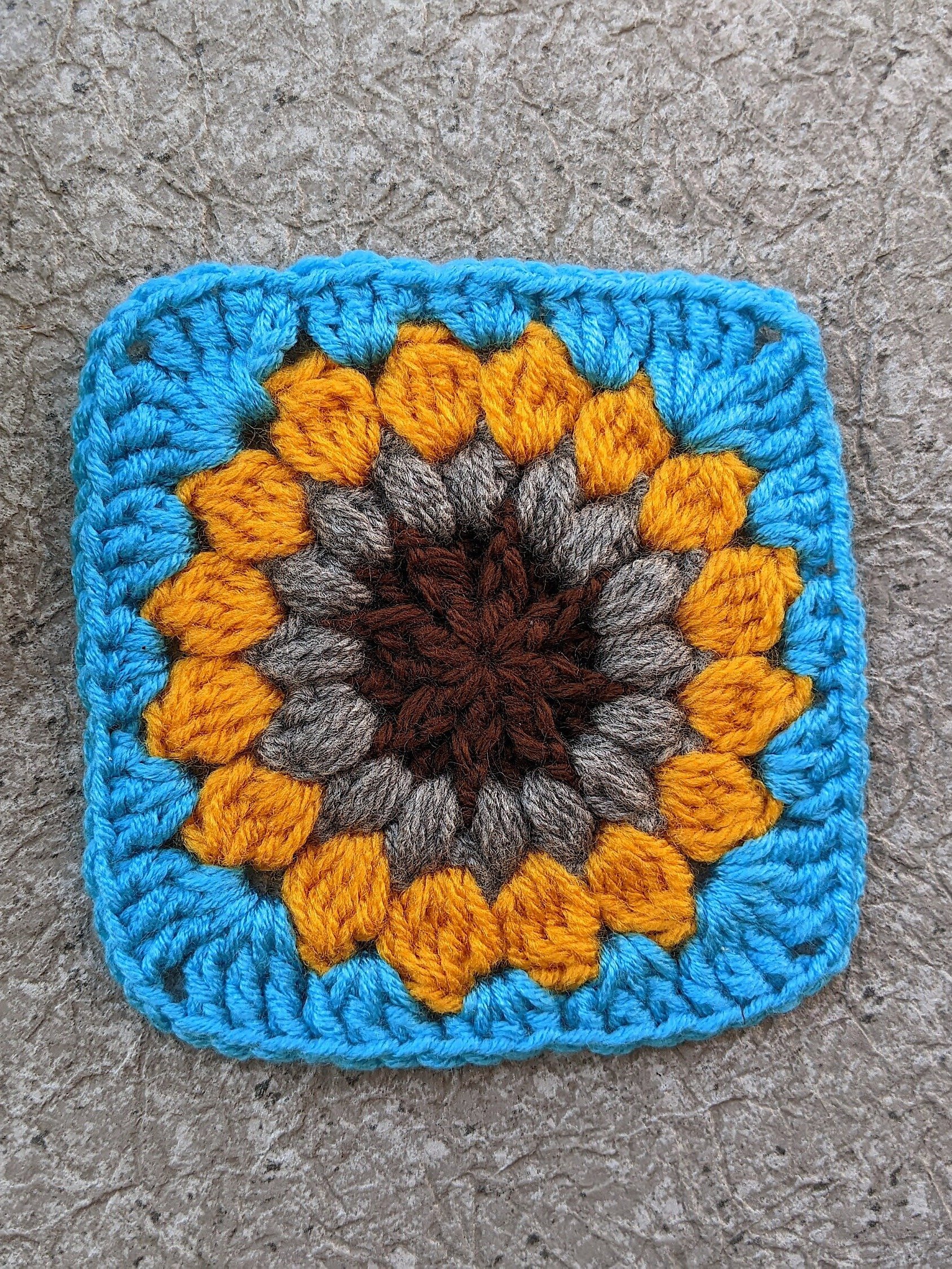 Crochet Sunburst Granny Square Pattern product image (1)