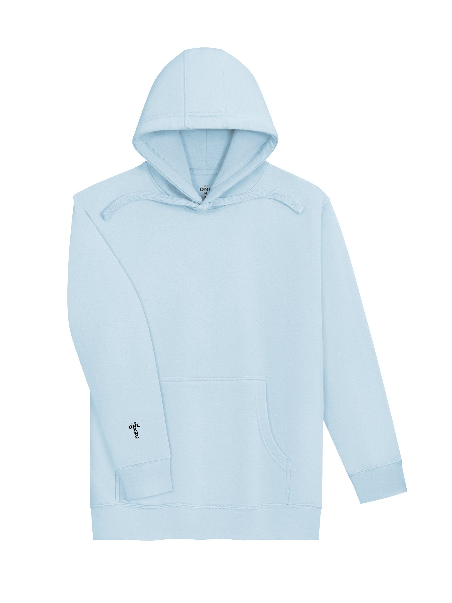 ONE KING Rooted II Premium Soft Blend Hoodie with embroidered sleeve logo black print product image (3)