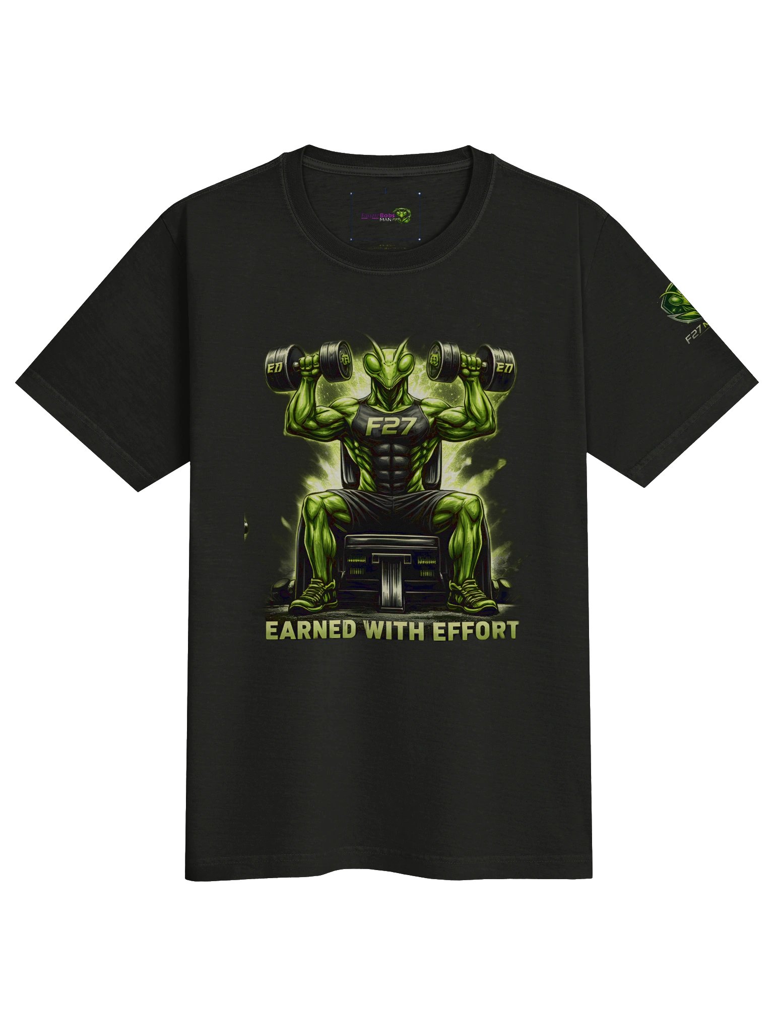 EARNED WITH EFFORT — F27 Mantis Gym Tee product image (2)