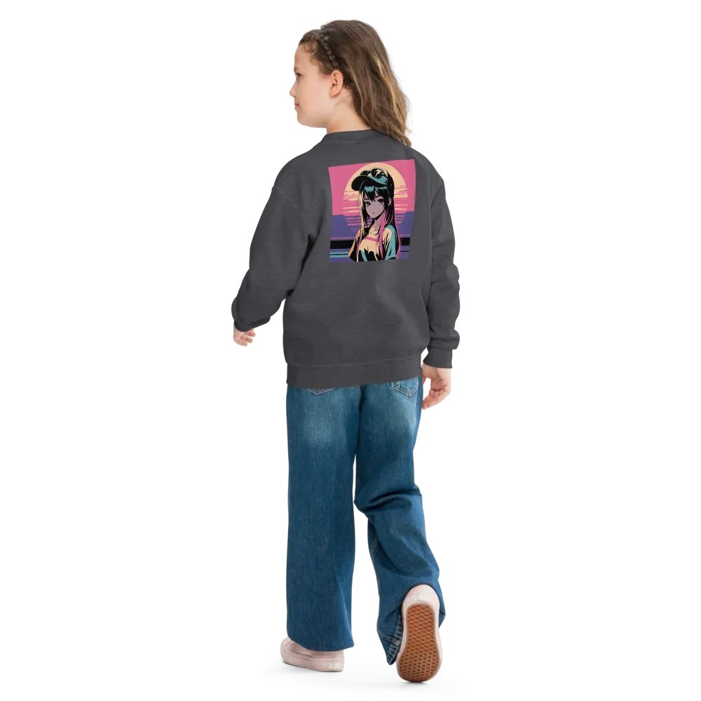 Printed on the back Anime Rainbow hair Sweatshirt product image (3)