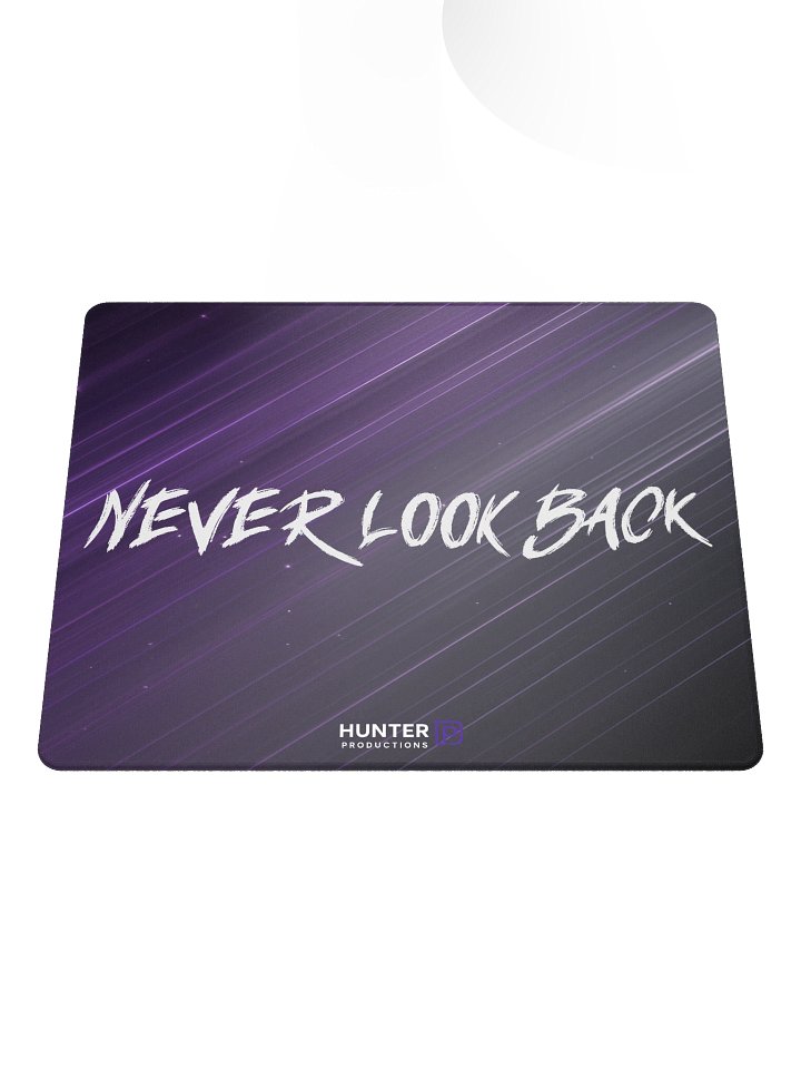 NEVER LOOK BACK Premium Gaming Mouse Pad product image (2)