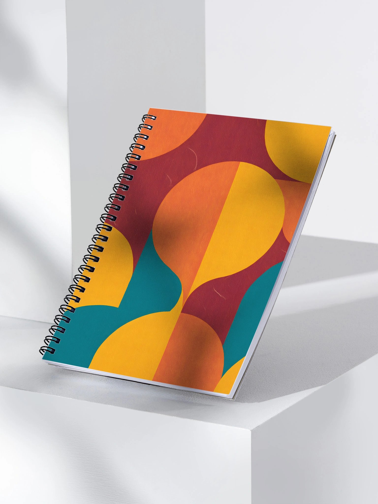 Geometric Fusion Spiral Notebook product image (3)