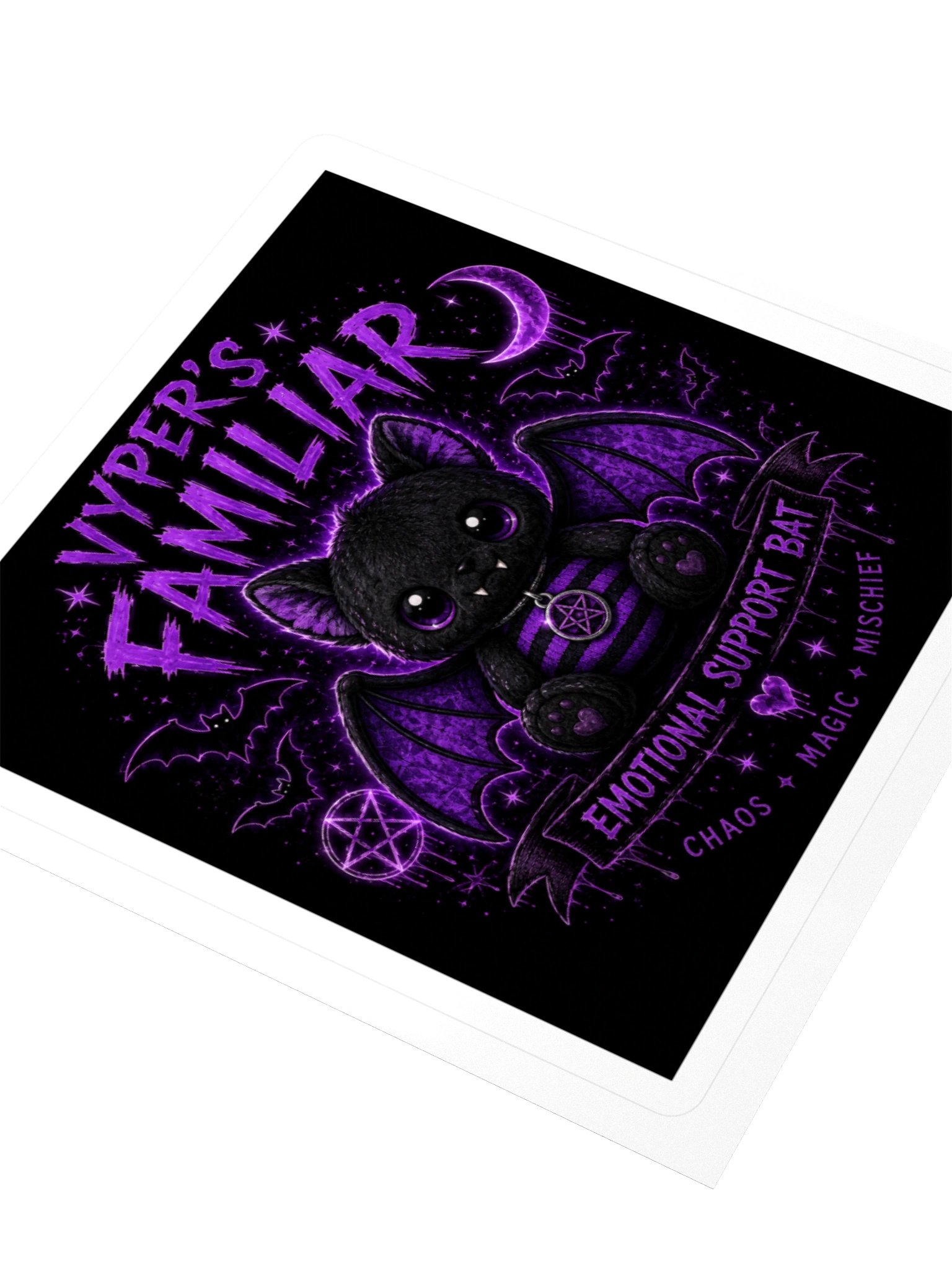 Vyper's Familiar – Emotional Support Bat Sticker product image (7)