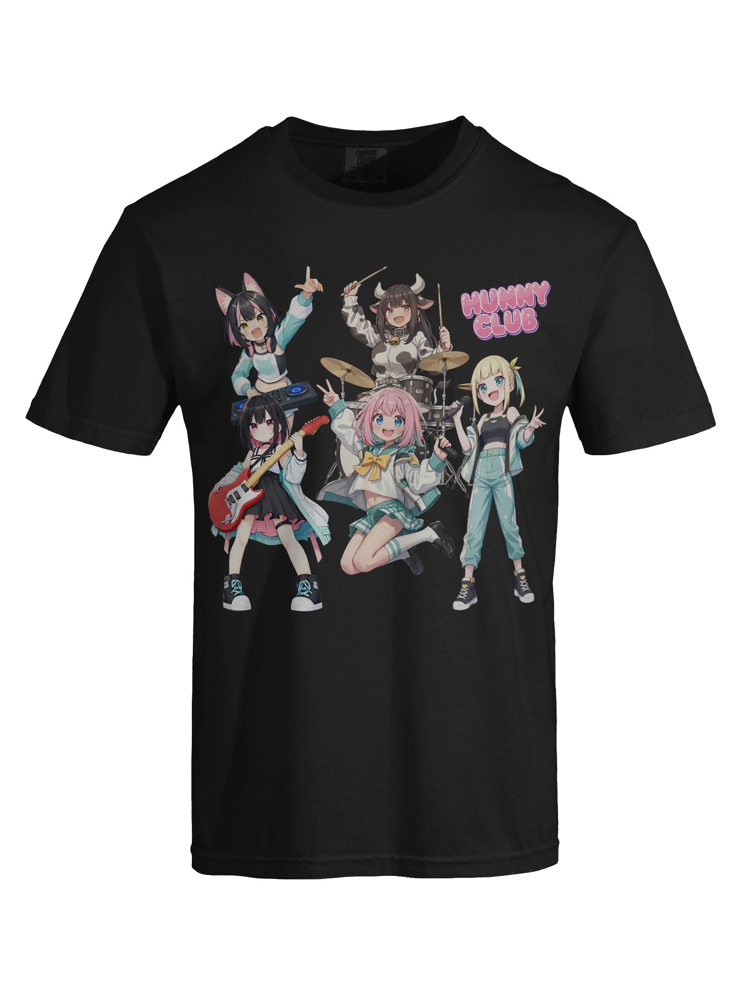 Hunny Club - Moeverse Band (Comfort Colors 1717 Garment-Dyed Heavyweight T-Shirt) product image (5)