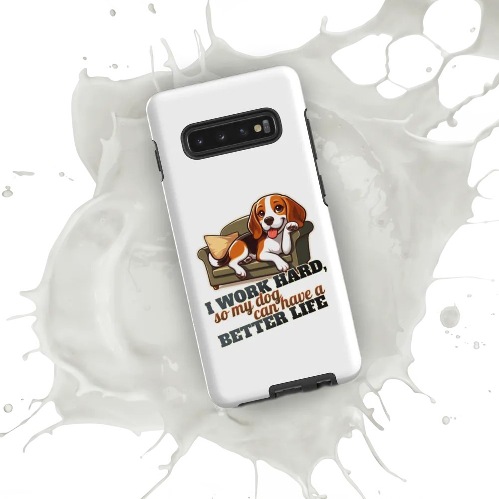 Work Hard - Beagle Sofa Tough Case for Samsung® product image (54)