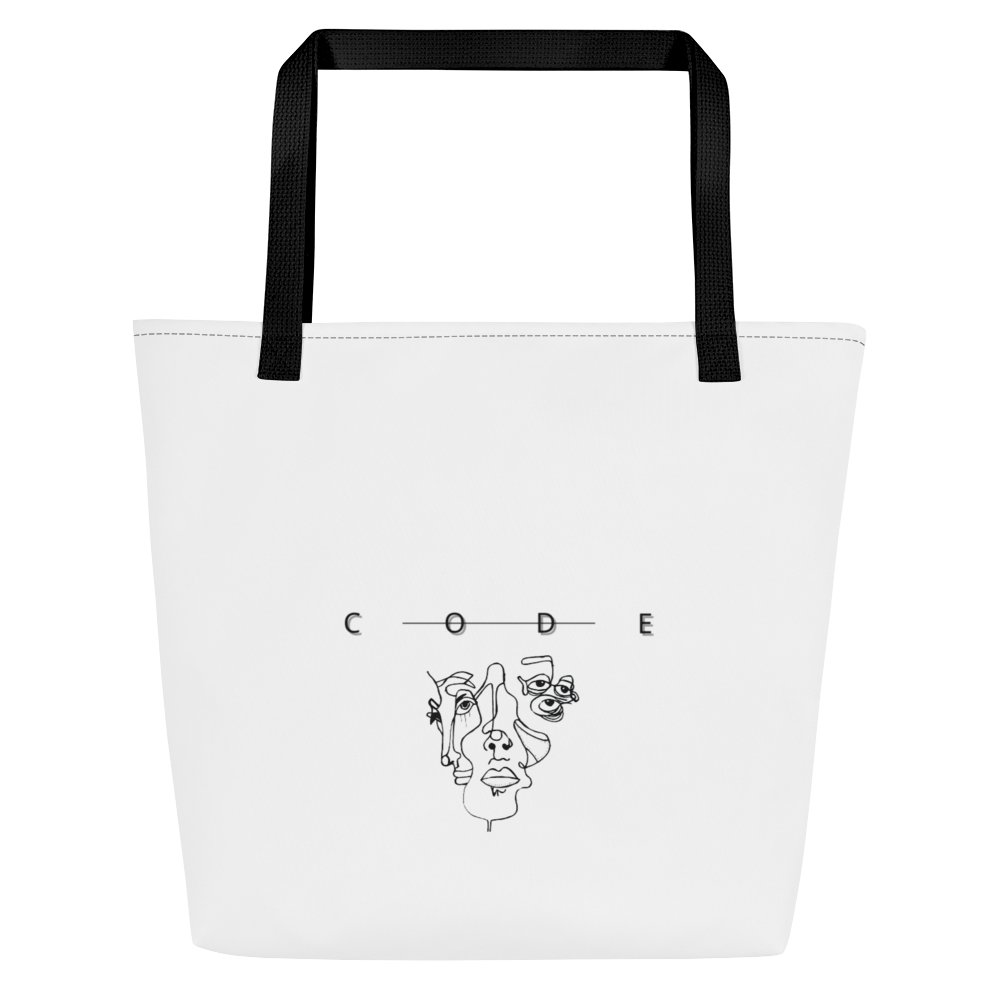 CODE Large Tote Bag product image (1)