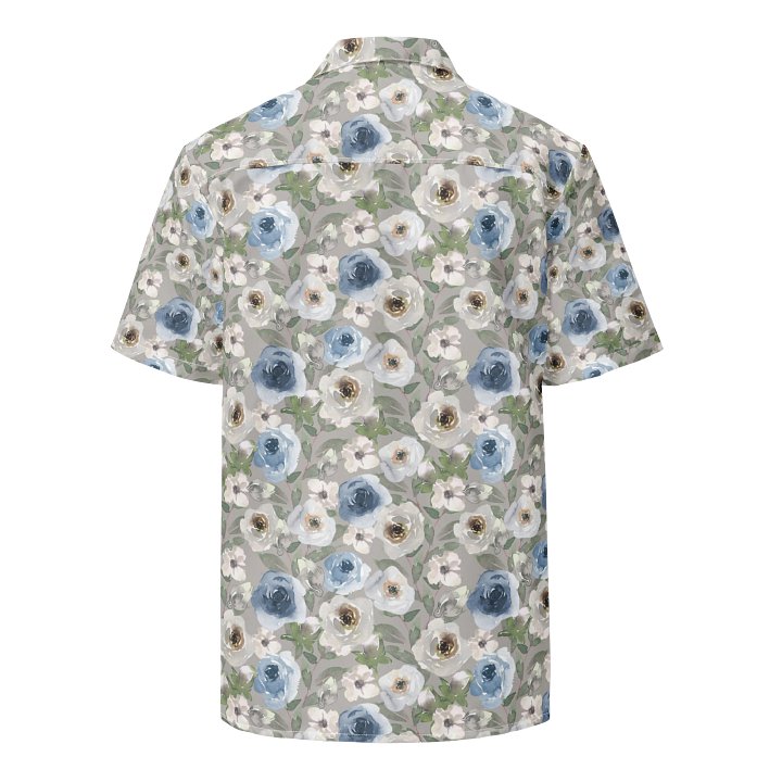 Grey Roses Hawaiian Shirt product image (2)