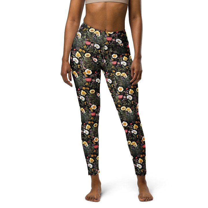 Women’s Floral Yoga Leggings – High Waist Workout Pants for Yoga, Pilates, Running & Everyday Style product image (1)