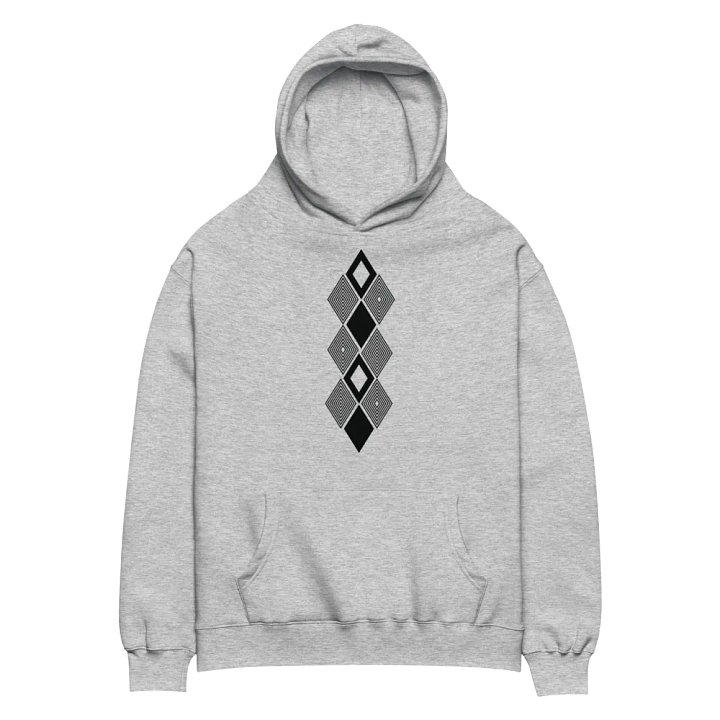 Black and white triangle design Premium Hoodie product image (2)