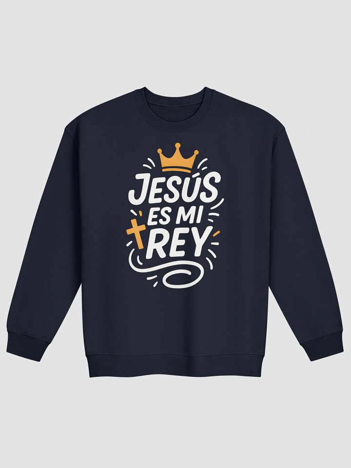 Sudadera Unisex Cuello Redondo | Jesús es mi Rey product image (4)