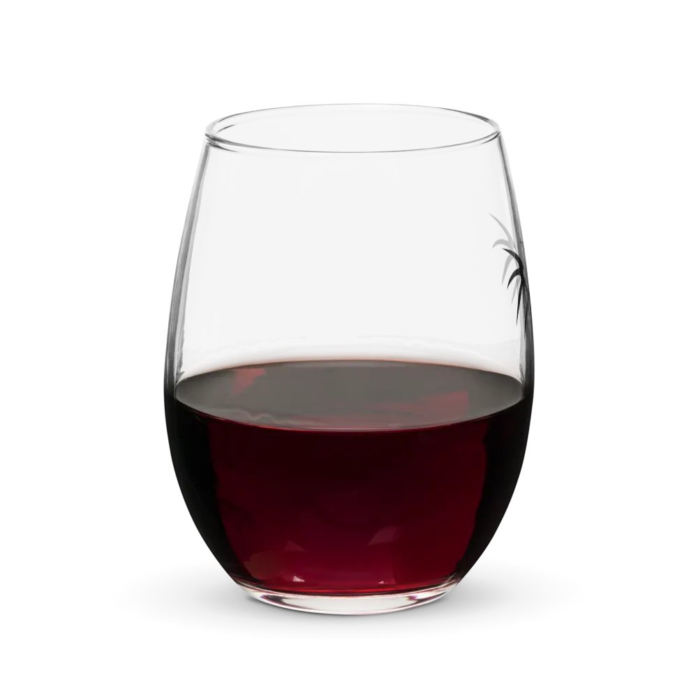 RafaZafar Logo Stemless Wineglass (blue aura) product image (8)