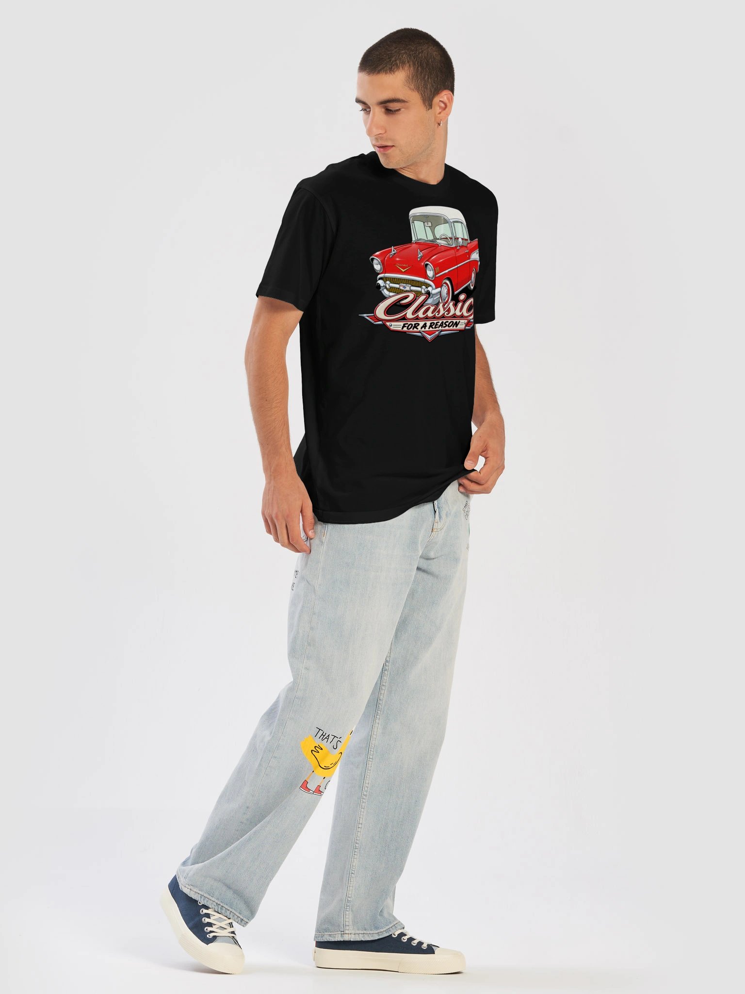 1957 Chevy Bel Air Two-Door Post T-Shirt product image (27)
