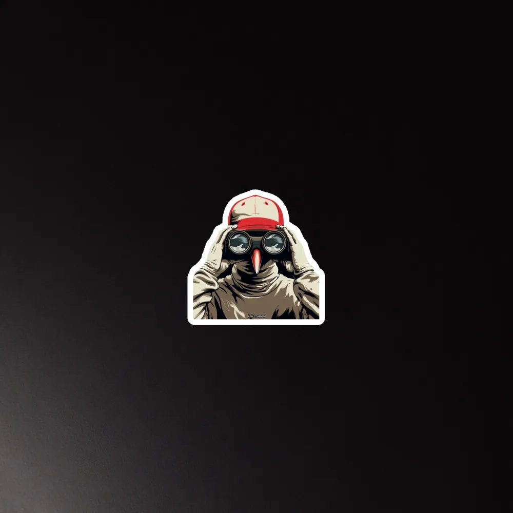Premium Vinyl Magnet 🔴 Binocular Crow Scout product image (3)