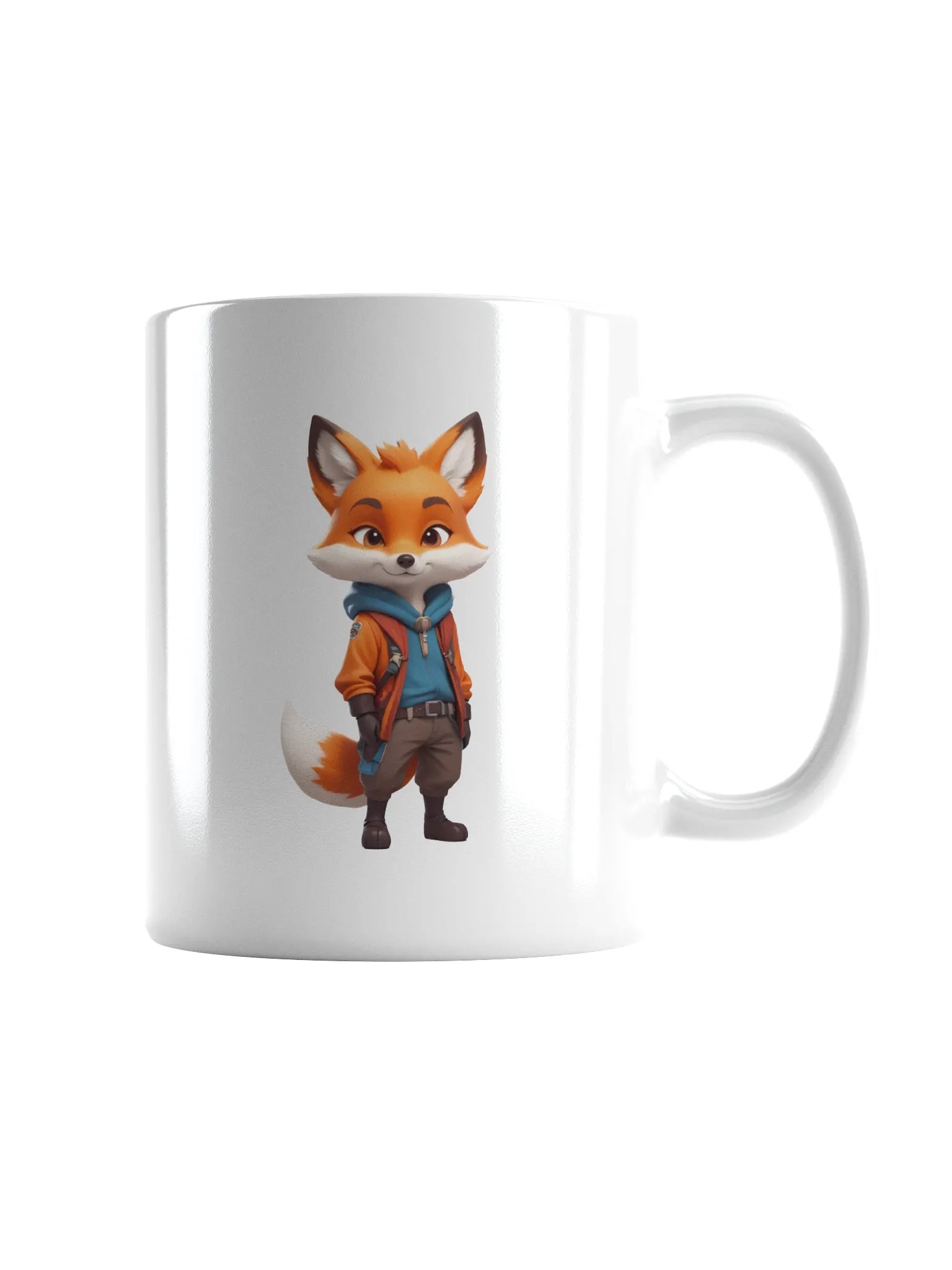 Cartoon Fox White Mug product image (2)