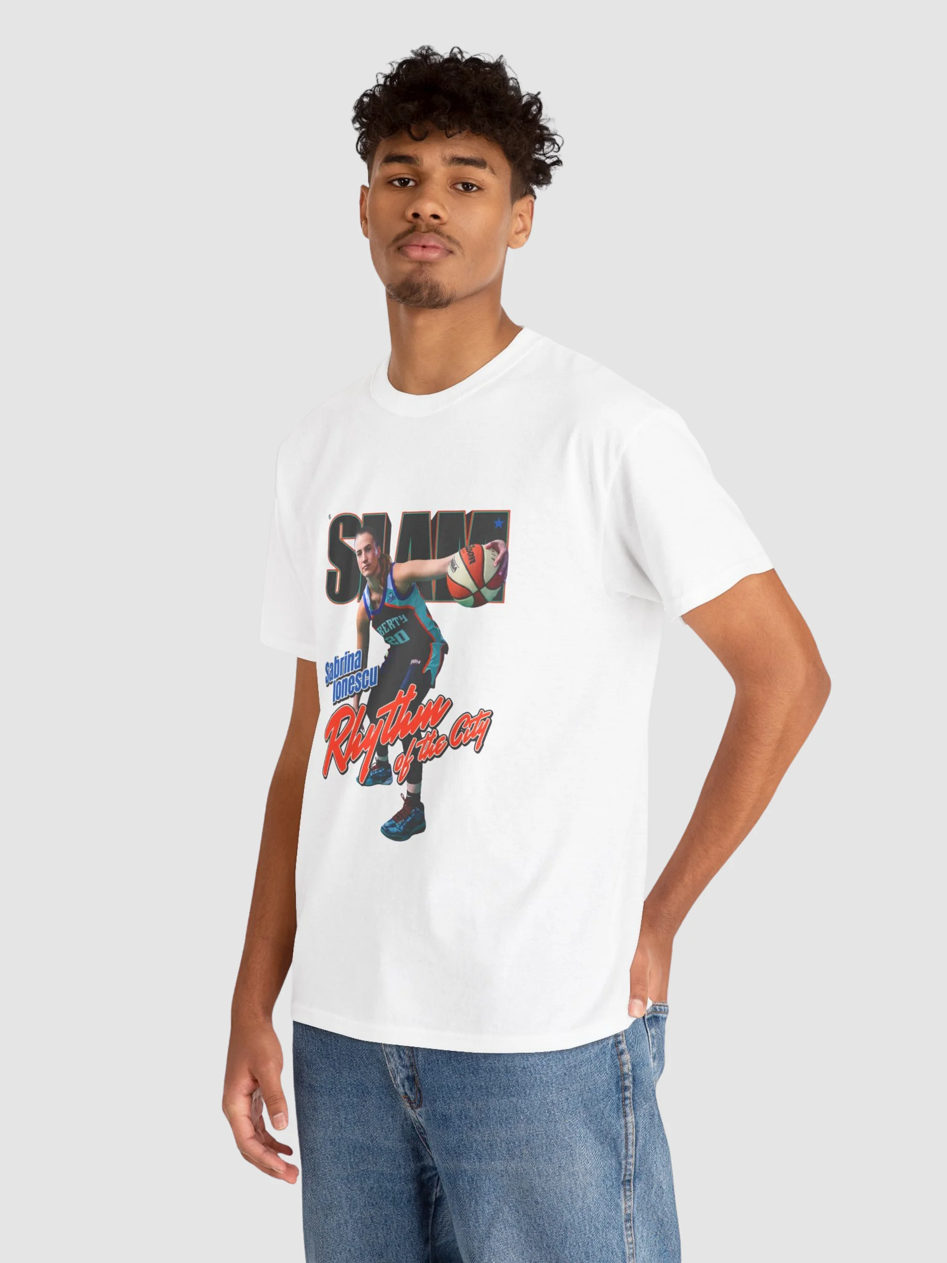 Sabrina Ionescu Rhythm of the City SLAM Shirt product image (123)