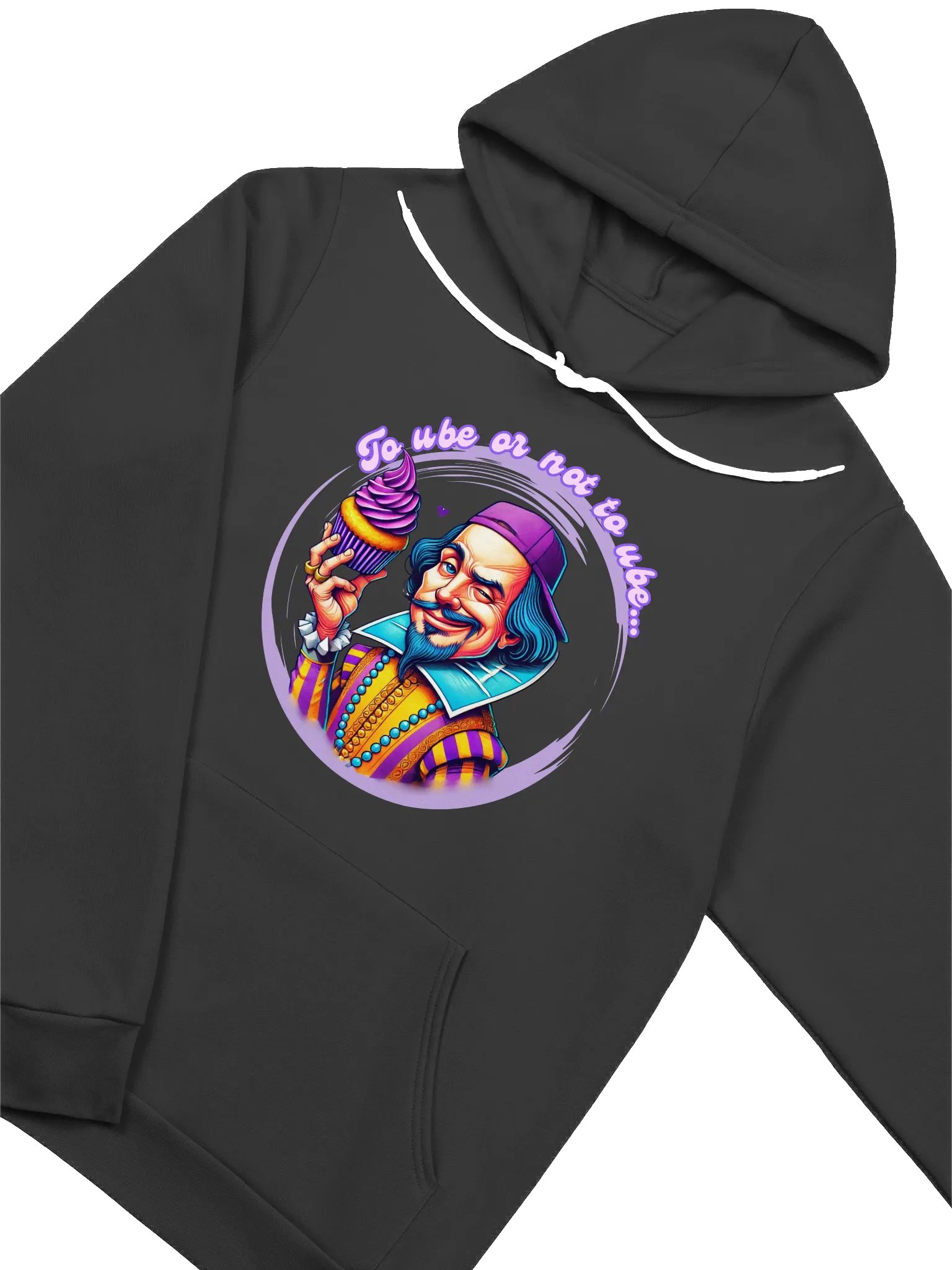 To Ube Or Not... Black Hoodie product image (1)