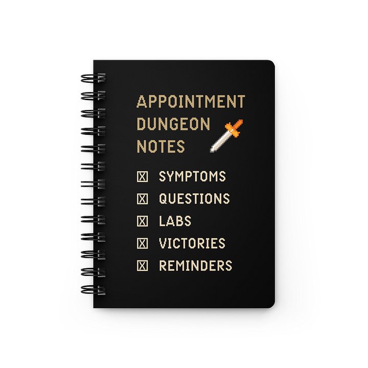 Appointment Dungeon Notes Notebook | Chronic Illness Doctor Visit Journal product image (1)