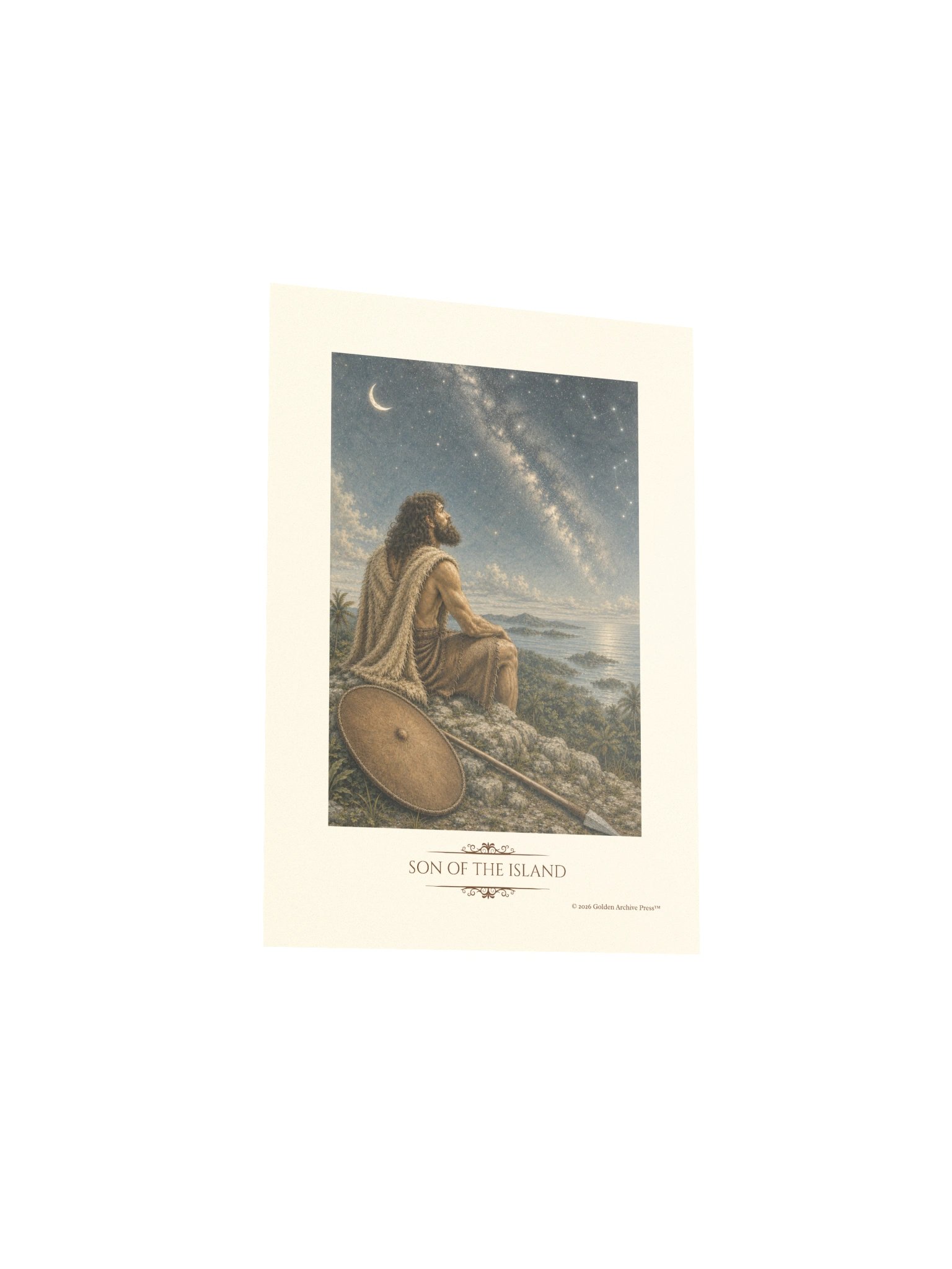 Son of the Island — Naturalist Art Print (Man and Stars) product image (3)