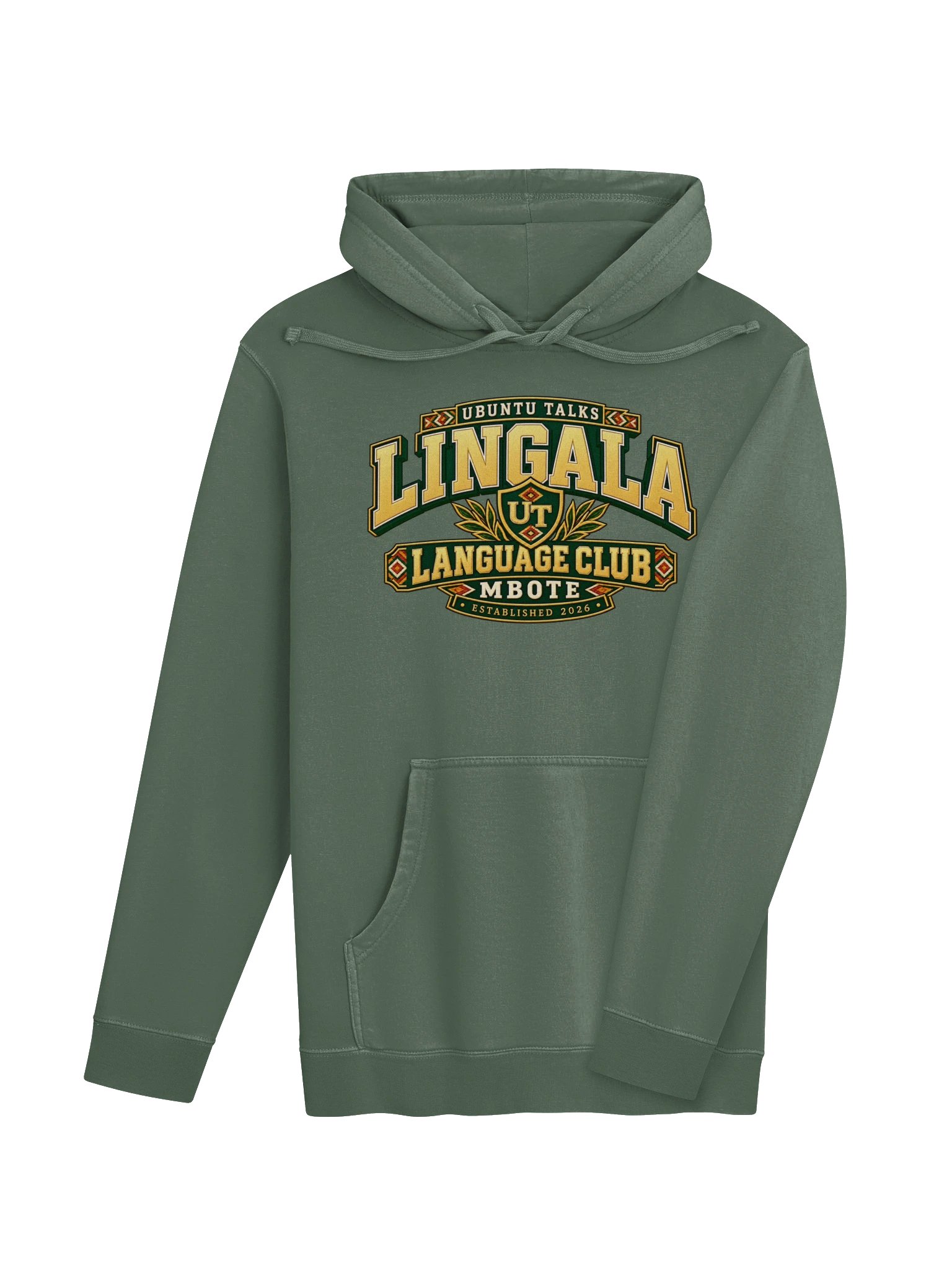 Ubuntu Talks Language Club — MBOTE | Lingala Washed Hoodie product image (13)