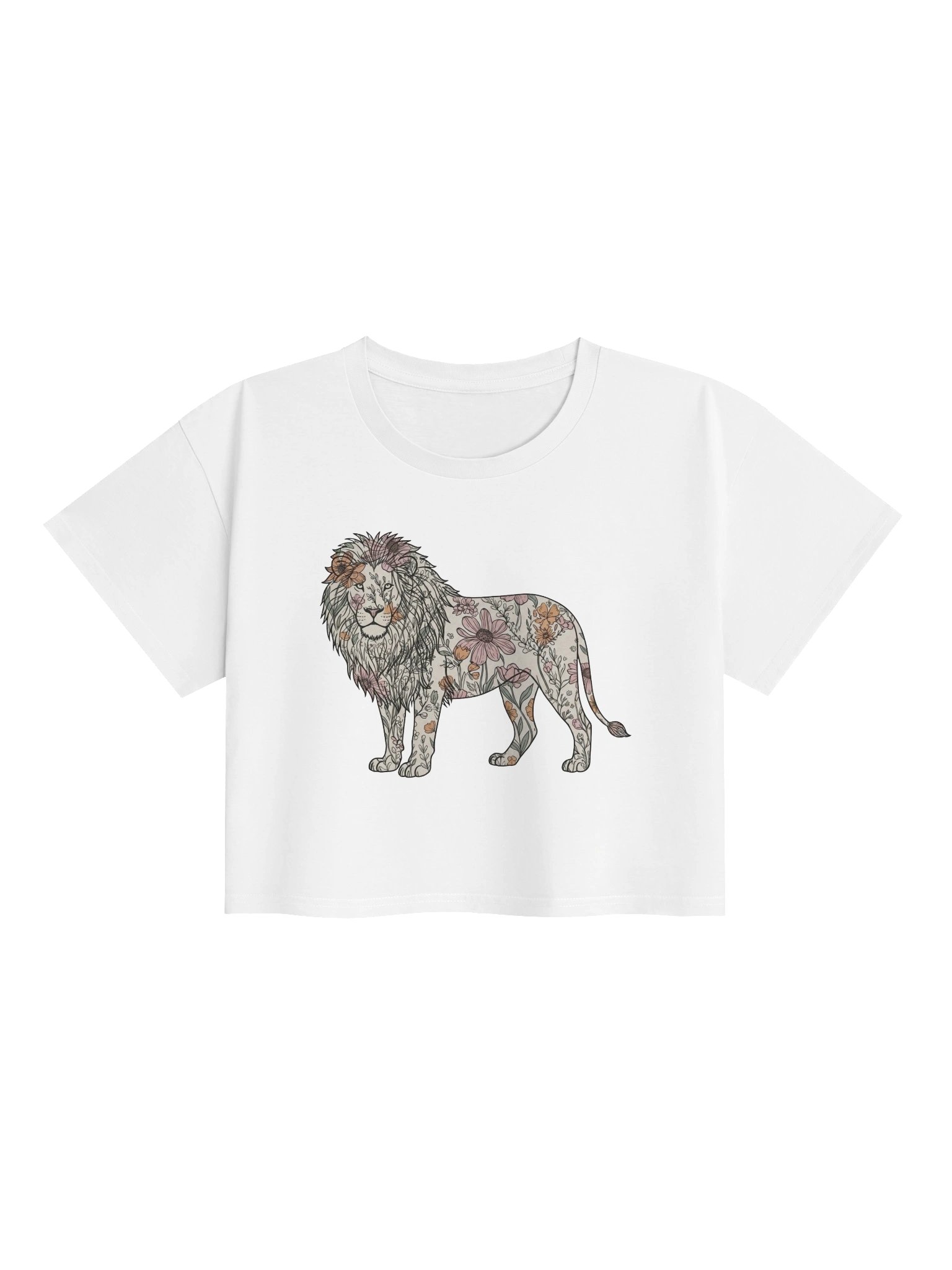 El Dorado Atelier Crop Top (Limited Edition) - Floral Lion Design product image (2)
