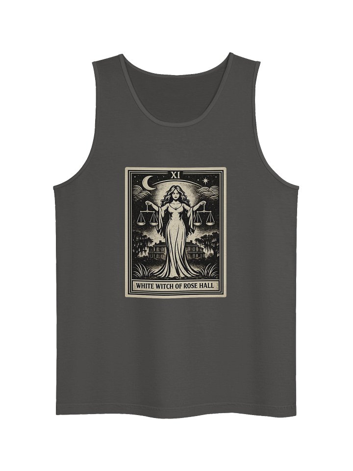 WHITE WITCH- JUSTICE- UNISEX GARMENT DYED TANK TOP product image (5)