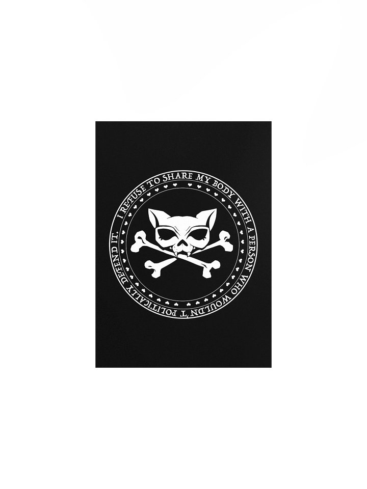 I Refuse White Ink Poster product image (1)