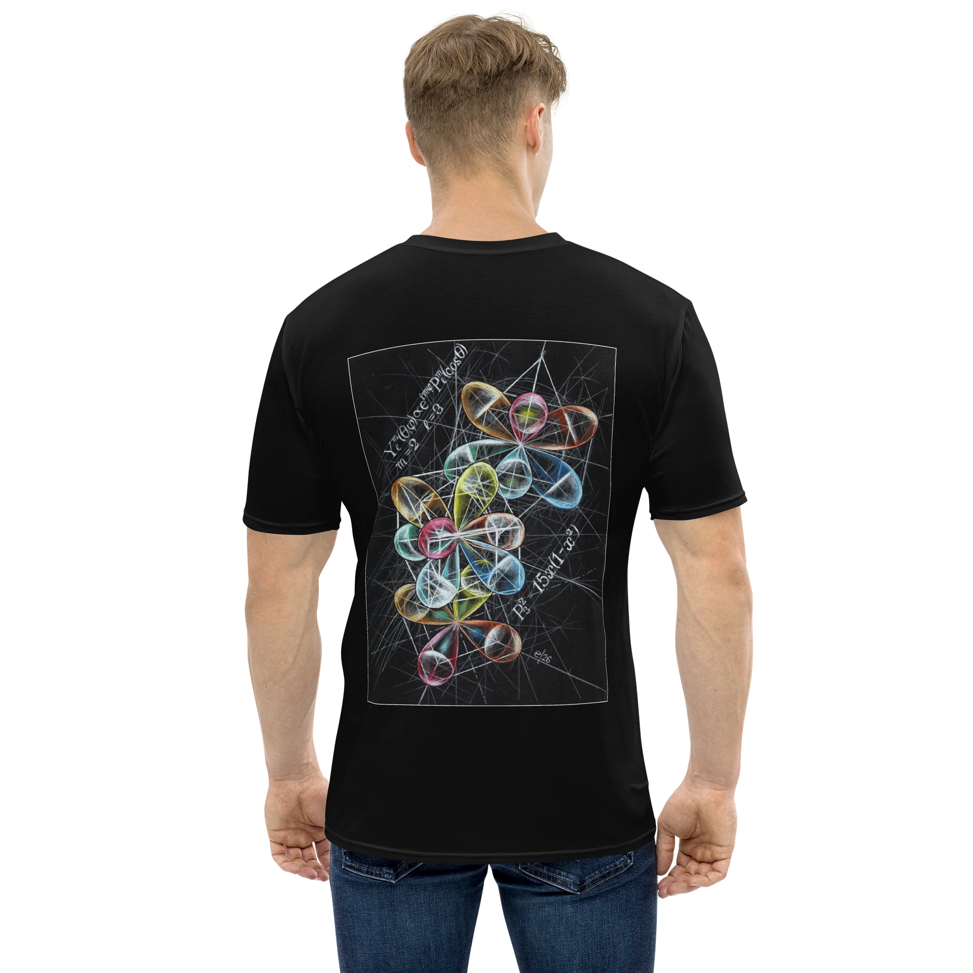 Spherical Harmonics Hand-Drawn Physics Art T-Shirt (Men's Crew Neck Shirt) product image (1)