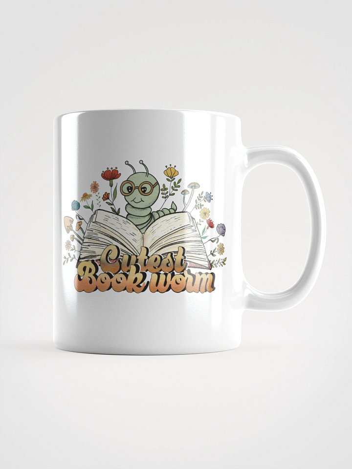 Cutest Bookworm Mug – Whimsical Book Lover Gift product image (3)