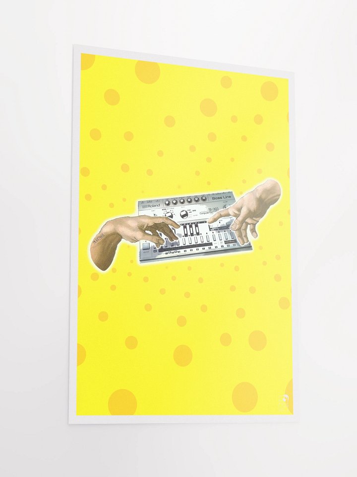 The creation of (tb-3-0-3), by Frank Fonik, Techno EDM Matte Paper Poster product image (2)