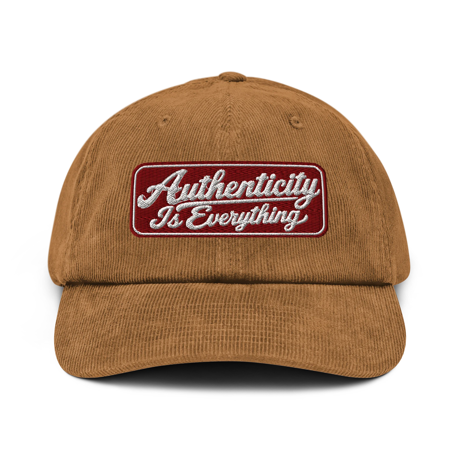 Corduroy script logo hat product image (1)