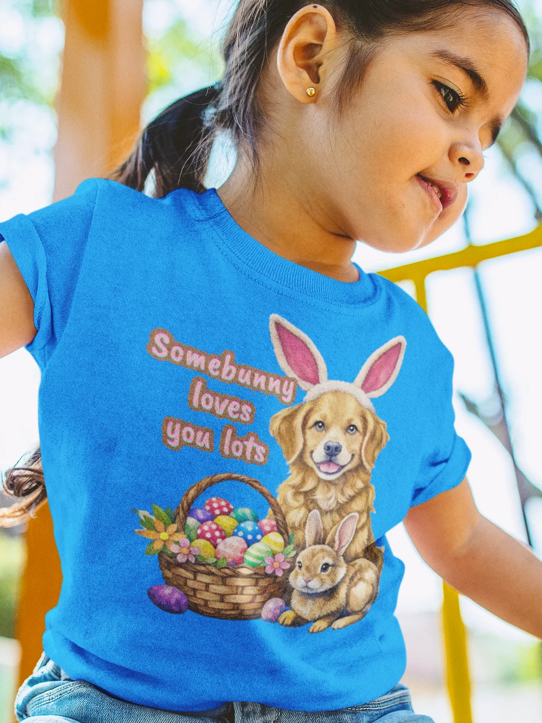 Somebunny Loves You Lots Toddler Easter Shirt product image (9)
