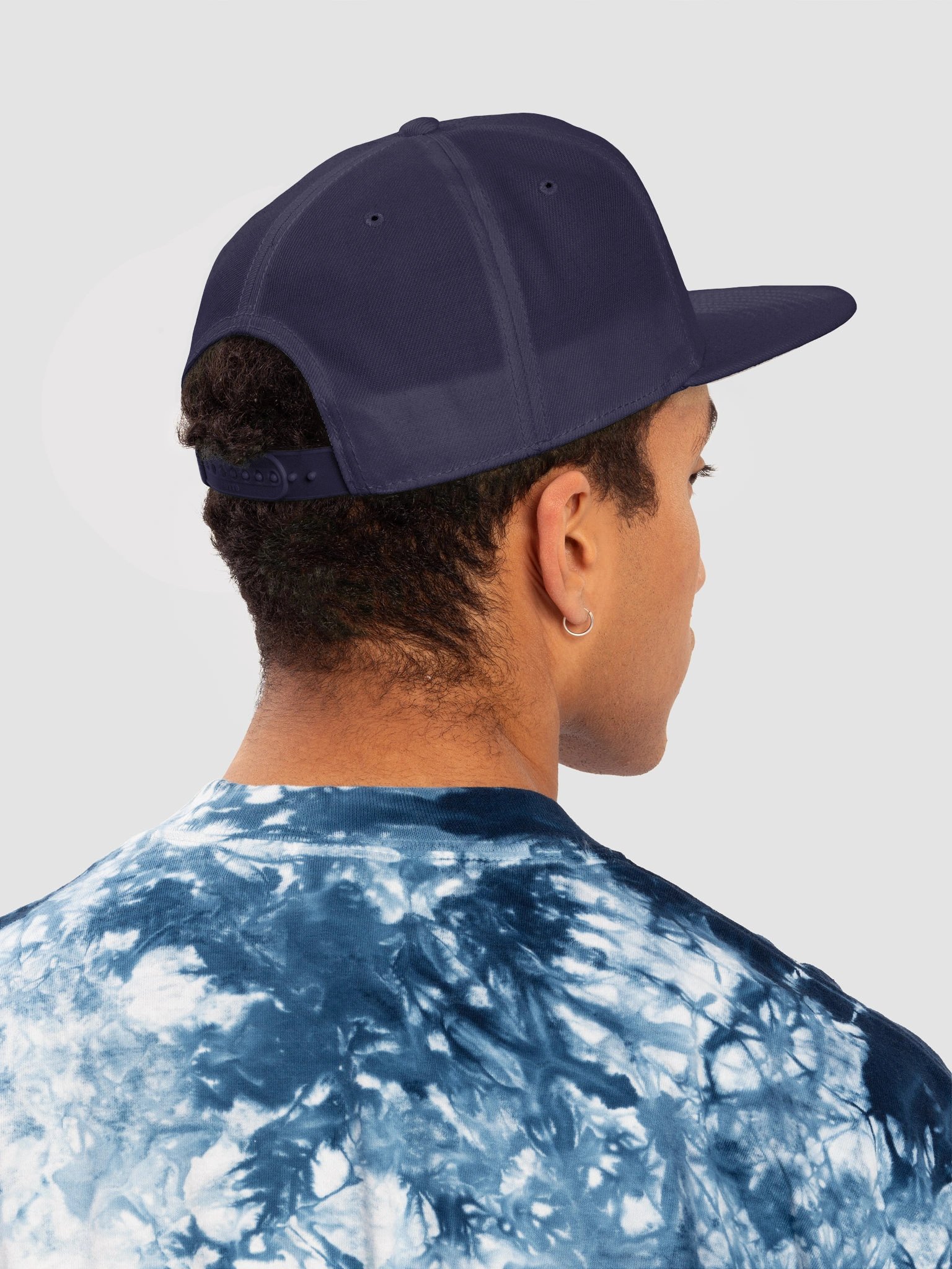 Navy Blue Roll Call Snap Back (red & white logo) product image (8)