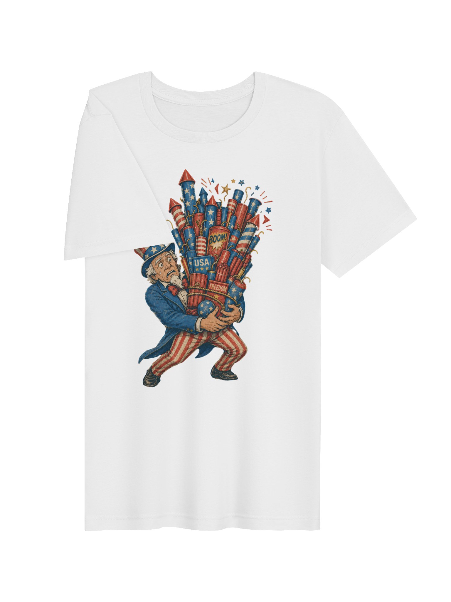 Uncle Sam Fireworks Tee | USA T-Shirt product image (23)