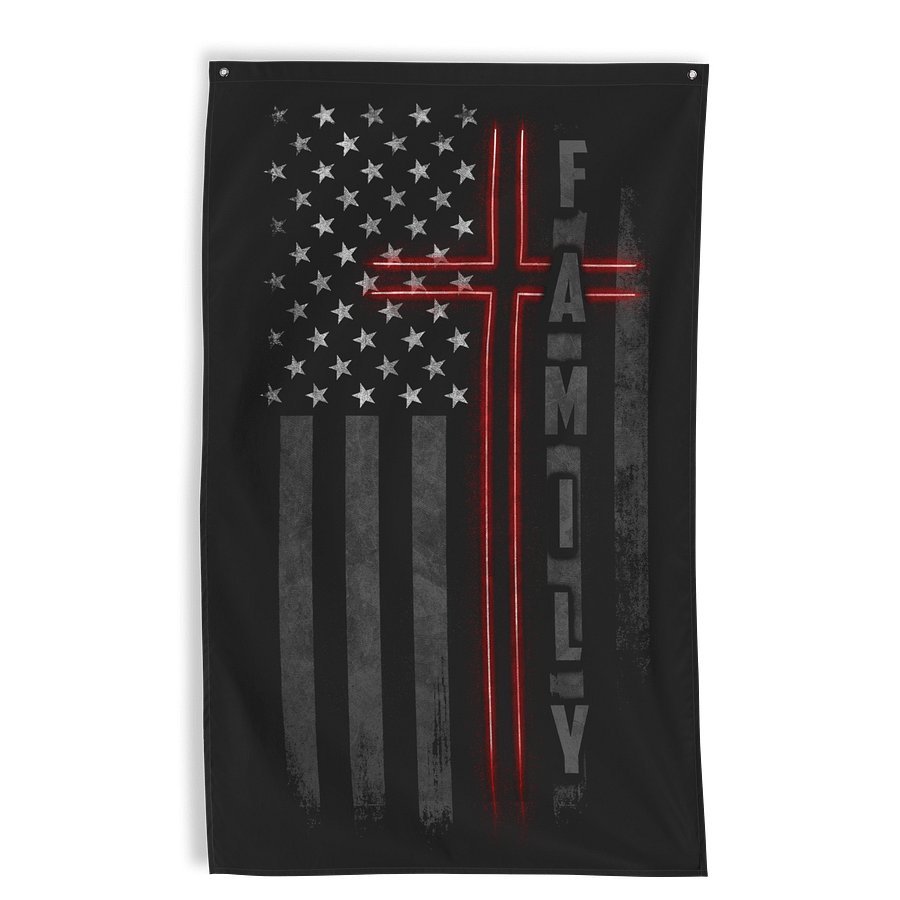 American Christian Family Wall Flag product image (1)