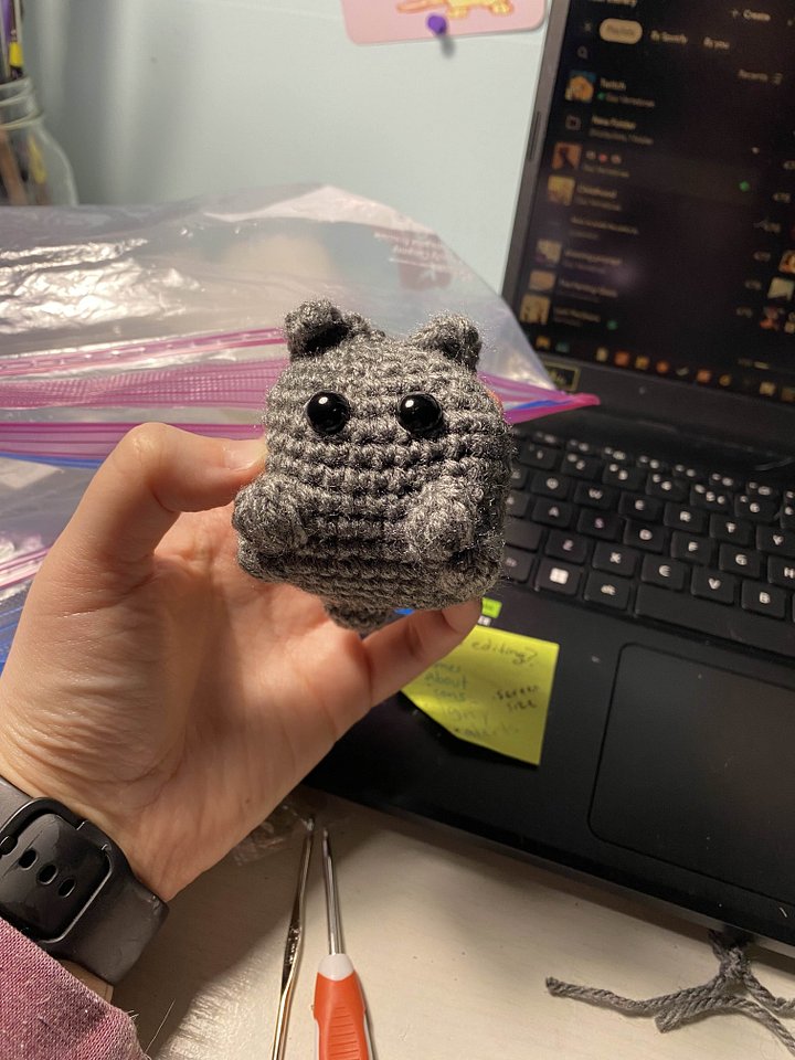 Grey Cat Keychain product image (1)
