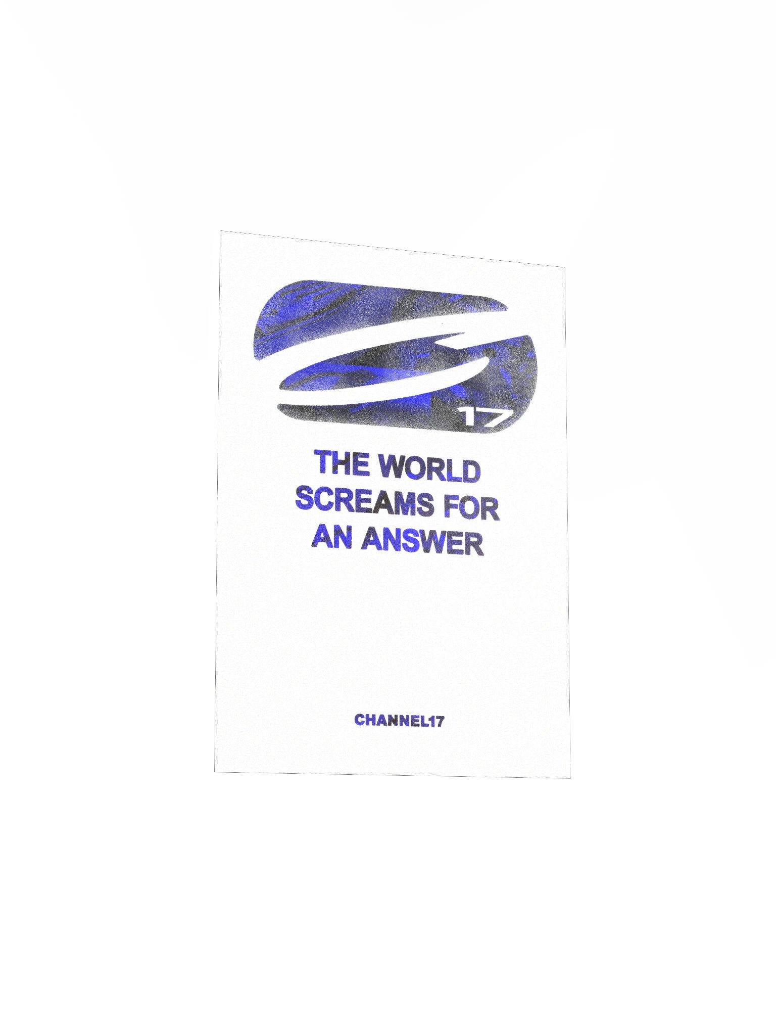 CHANNEL17 'Answer' Poster (Blue Variant) product image (3)