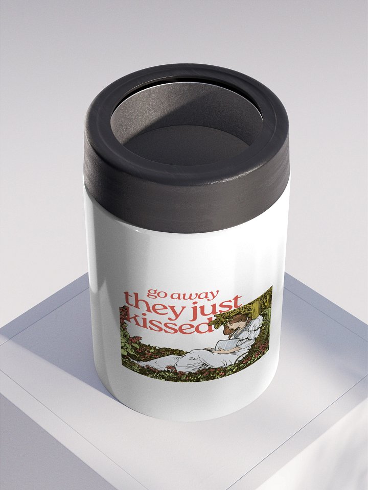 go away, they just kissed maiden koozie product image (2)