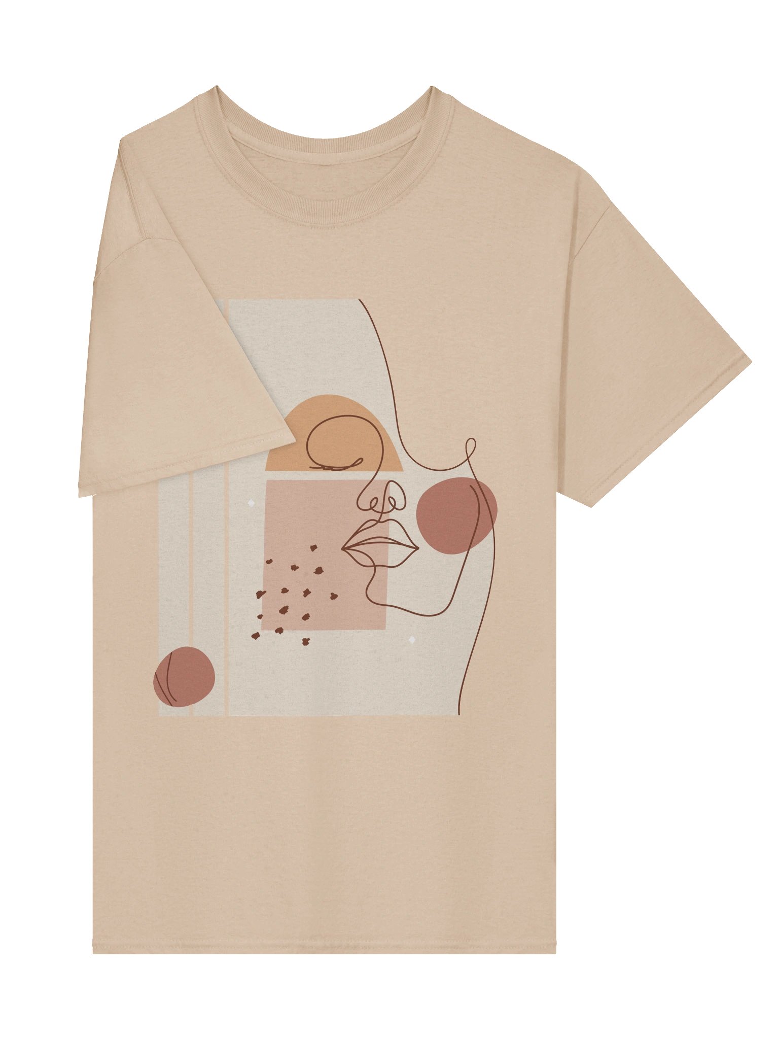 Abstract Face Minimalist T-Shirt product image (7)