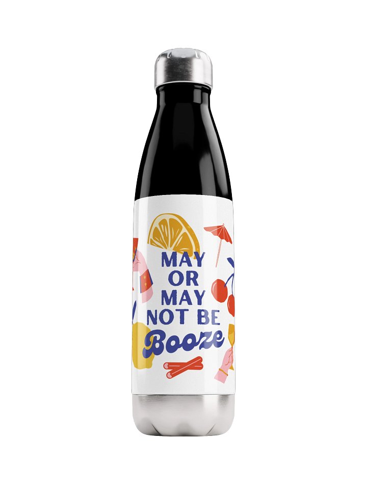 Whimsical Booze-Themed Stainless Steel Water Bottle product image (2)