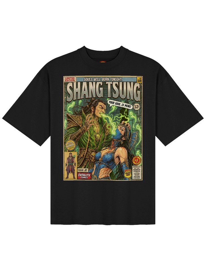 Mortal Kombat Shang Tsung Comic Art Oversized T-Shirt product image (2)