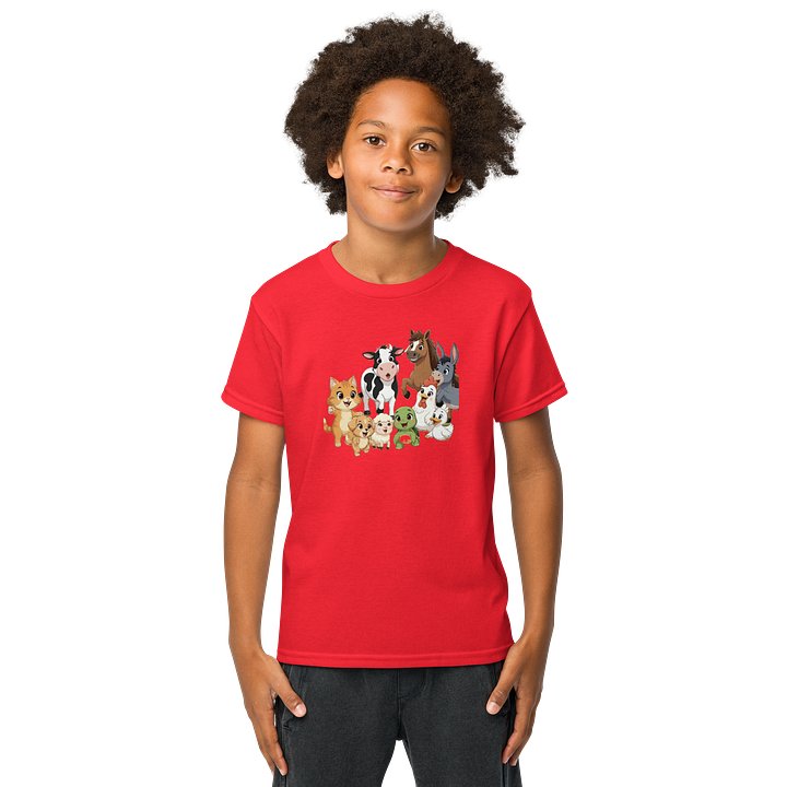 Cute Farm Friends Youth Sports Tee product image (1)