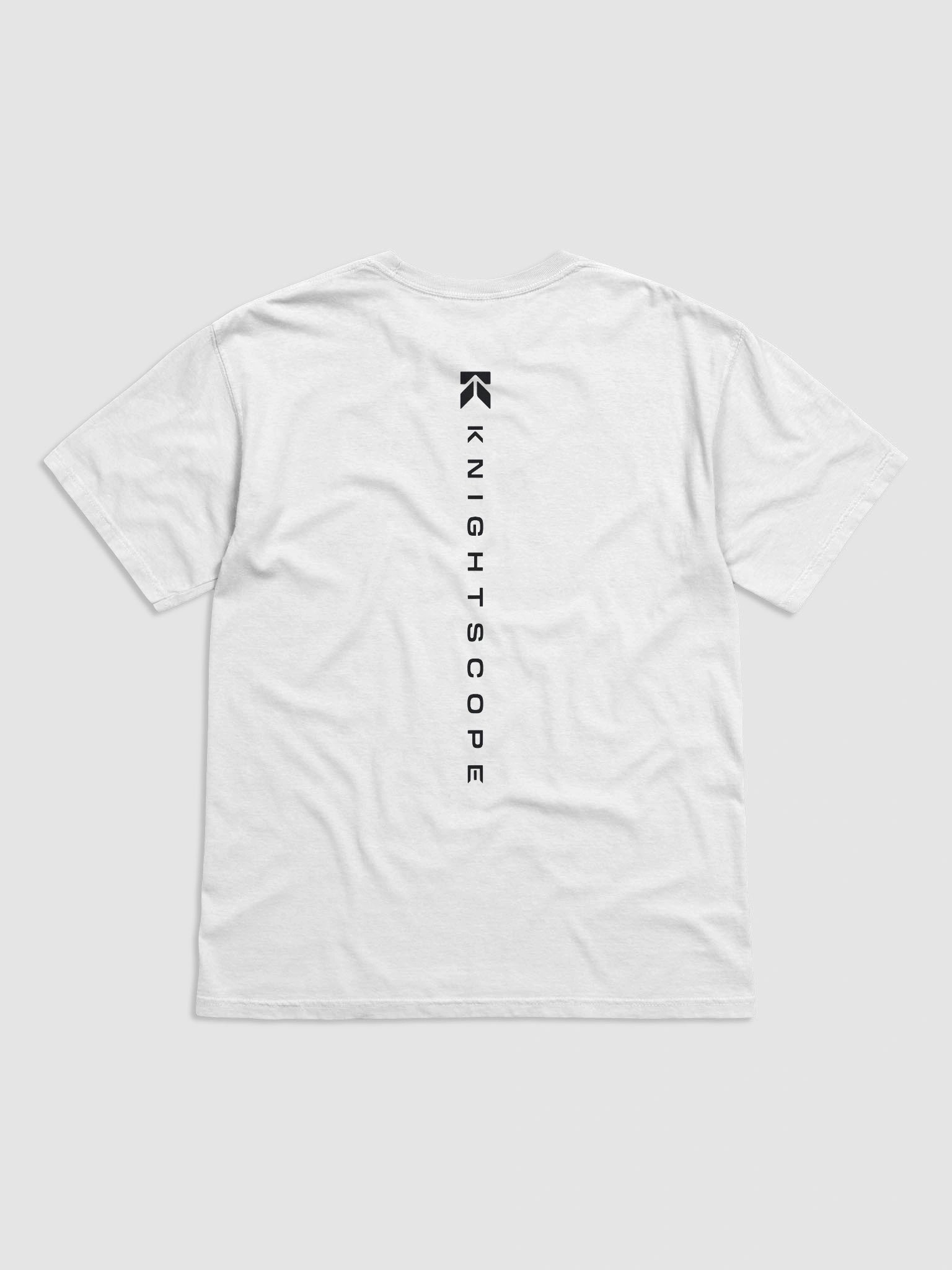 Knightscope Vertical Emblem Comfort Tee - Black on White product image (2)