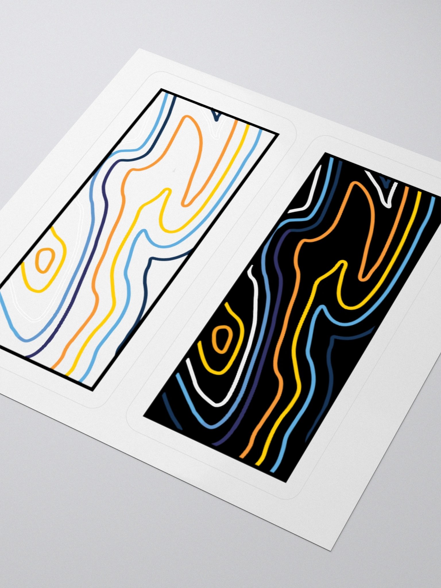 Topographic Pride- aroace sticker product image (3)