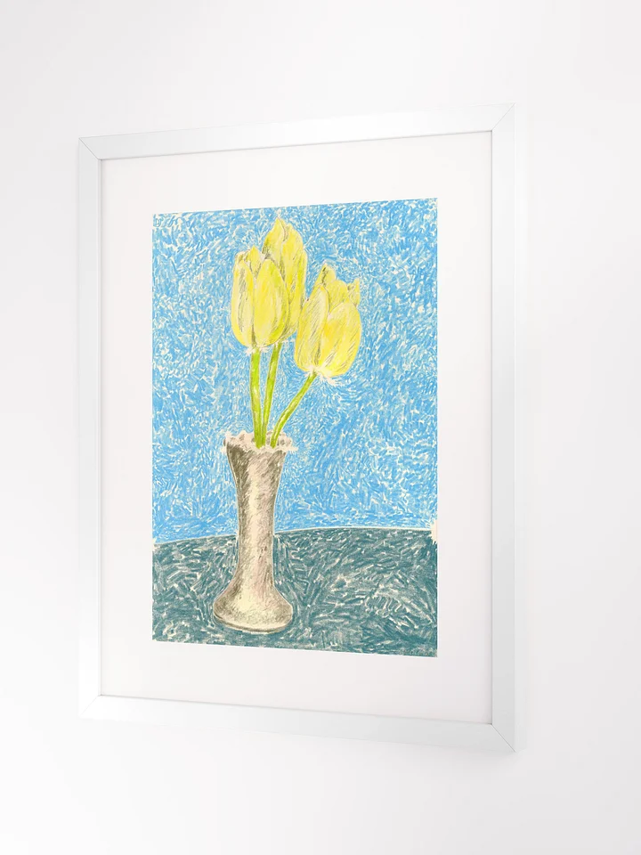 Yellow Tulips in Grandmother's Vase 09.29.12 print framed product image (2)