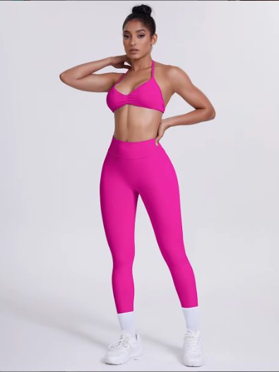 ESSENTIALS SET HALTER TOP + LEGGINGS product image (3)