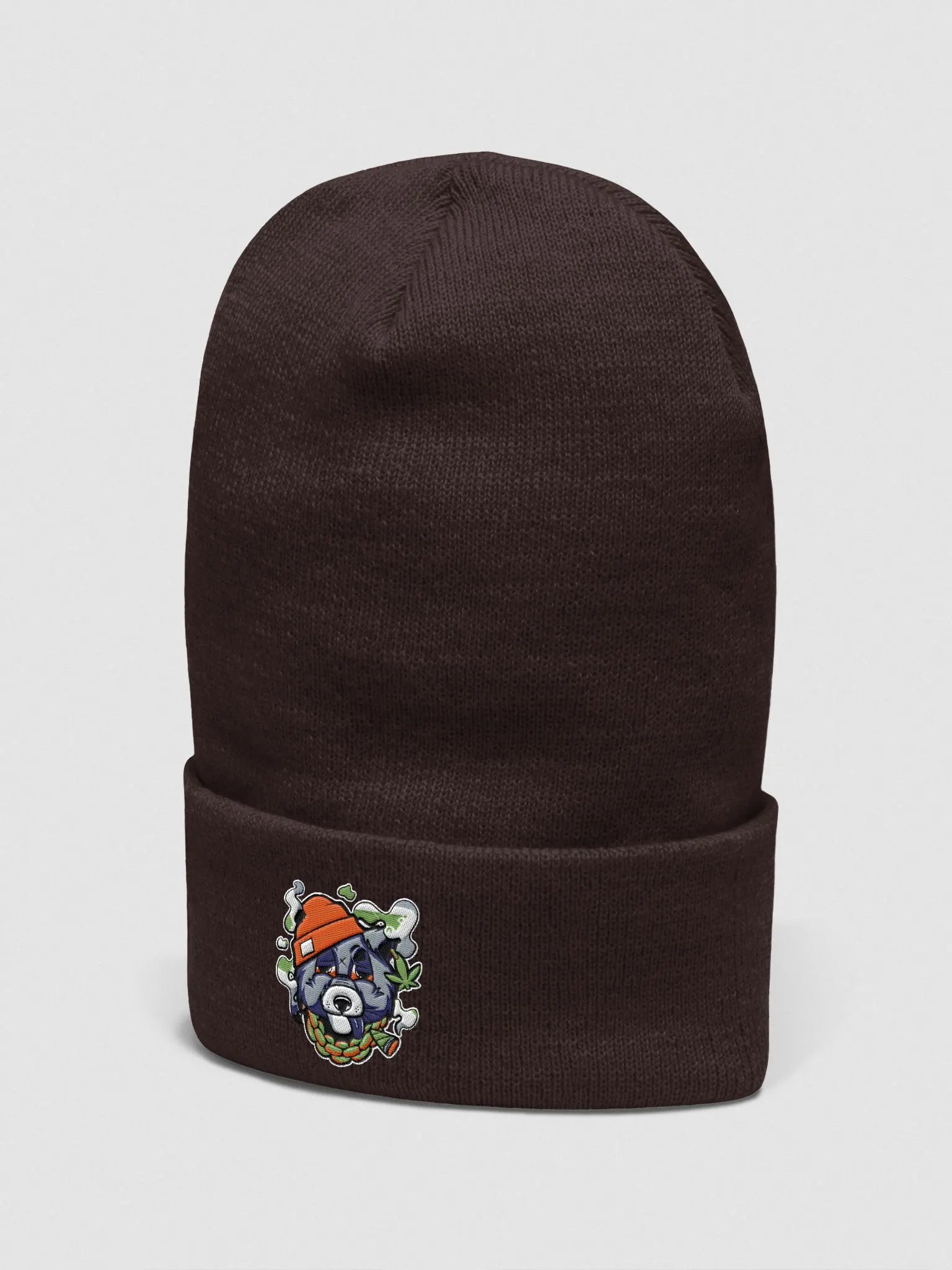 stone racoon Yupoon cuffed beanie product image (2)